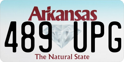 AR license plate 489UPG