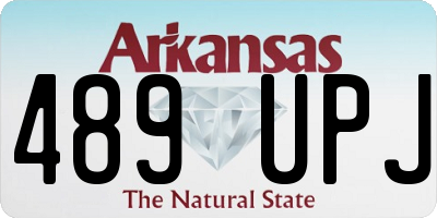 AR license plate 489UPJ