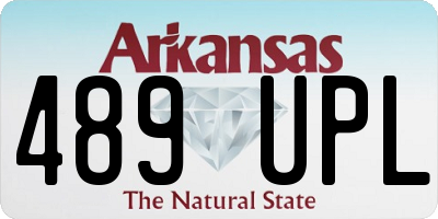 AR license plate 489UPL