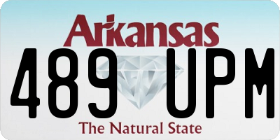 AR license plate 489UPM