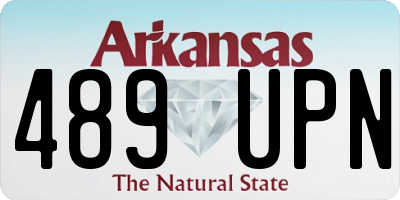 AR license plate 489UPN