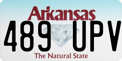 AR license plate 489UPV