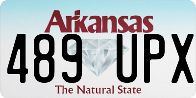 AR license plate 489UPX