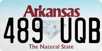 AR license plate 489UQB