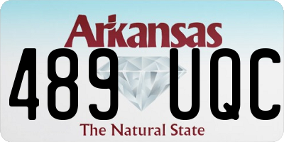 AR license plate 489UQC