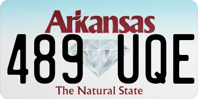 AR license plate 489UQE