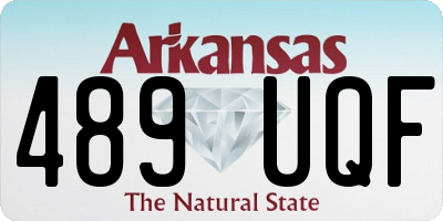 AR license plate 489UQF