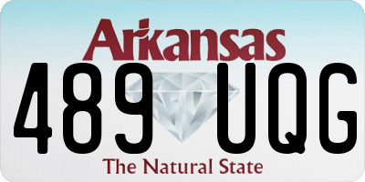 AR license plate 489UQG