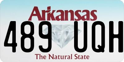 AR license plate 489UQH