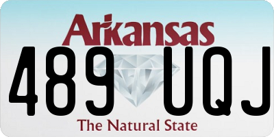 AR license plate 489UQJ