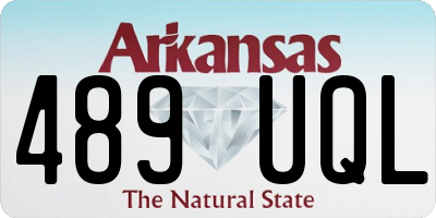 AR license plate 489UQL