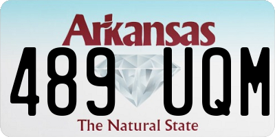 AR license plate 489UQM