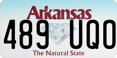 AR license plate 489UQO