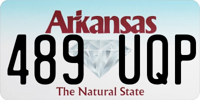 AR license plate 489UQP