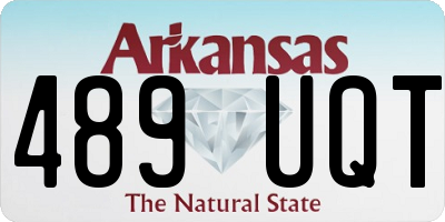 AR license plate 489UQT