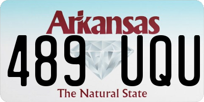 AR license plate 489UQU