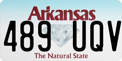 AR license plate 489UQV