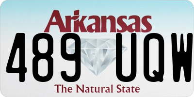 AR license plate 489UQW
