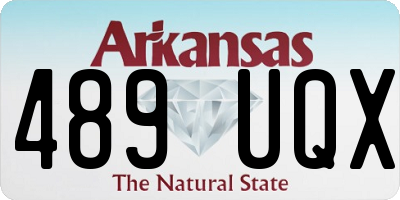 AR license plate 489UQX