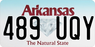 AR license plate 489UQY