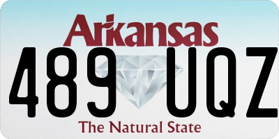 AR license plate 489UQZ