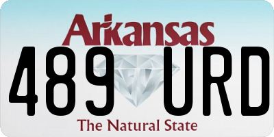 AR license plate 489URD