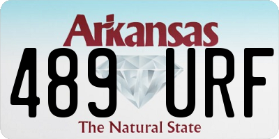 AR license plate 489URF