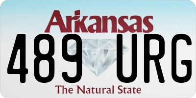 AR license plate 489URG
