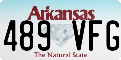 AR license plate 489VFG