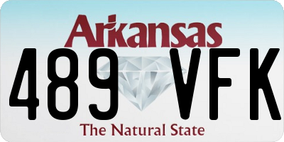AR license plate 489VFK