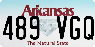 AR license plate 489VGQ