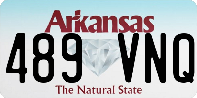 AR license plate 489VNQ