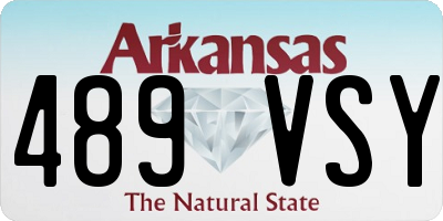AR license plate 489VSY