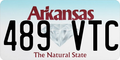 AR license plate 489VTC