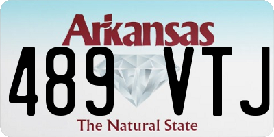AR license plate 489VTJ