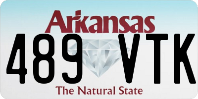 AR license plate 489VTK