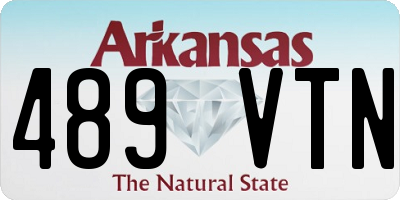 AR license plate 489VTN