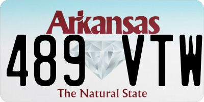 AR license plate 489VTW
