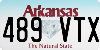 AR license plate 489VTX