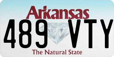 AR license plate 489VTY