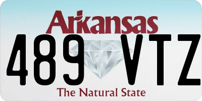 AR license plate 489VTZ