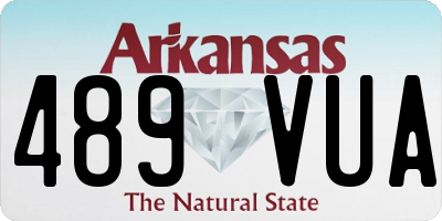 AR license plate 489VUA