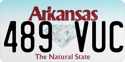 AR license plate 489VUC