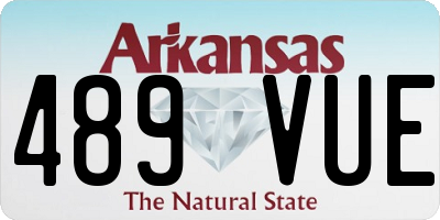 AR license plate 489VUE