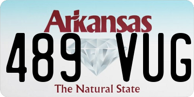 AR license plate 489VUG