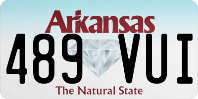 AR license plate 489VUI