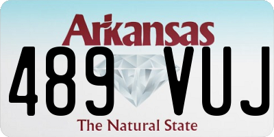 AR license plate 489VUJ