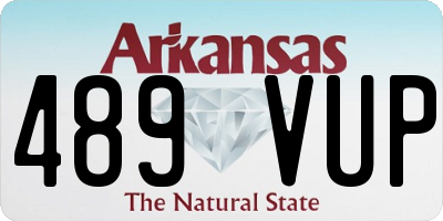 AR license plate 489VUP
