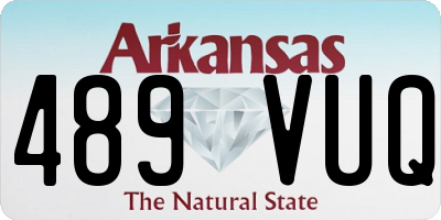 AR license plate 489VUQ