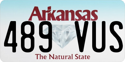 AR license plate 489VUS